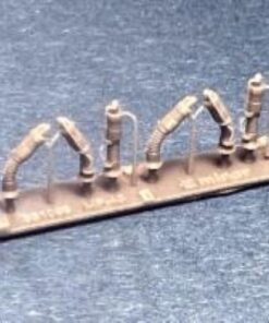 Minor 1/35 MP-48 U.S. antenna base set of 6 (straight, 30º bent and 45º bent, 2 of each.)