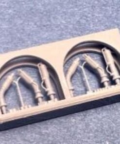 Alternative view of Minor 1/35 MP-48 U.S. antenna base set of 6 (straight, 30º bent and 45º bent, 2 of each.)