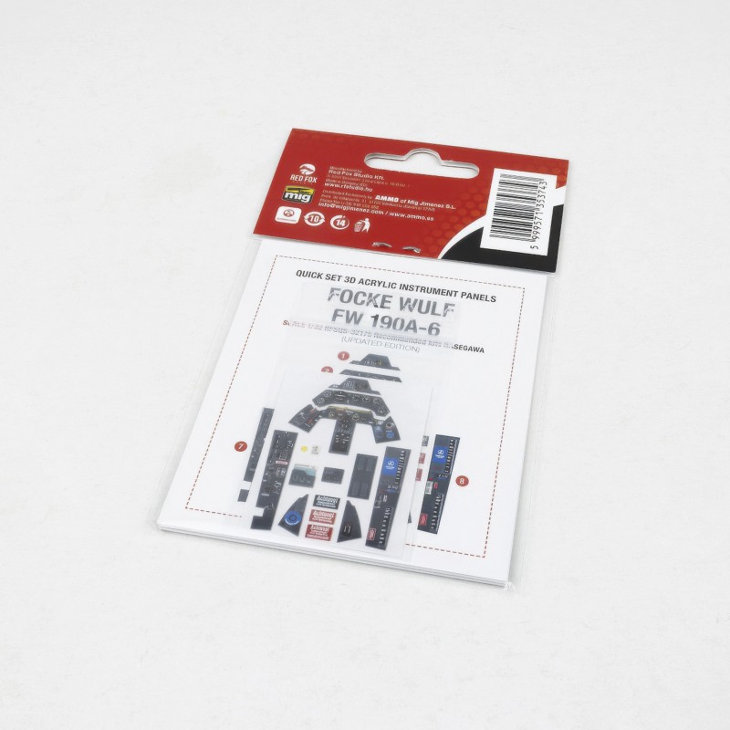 Red Fox 1/32 Fw 190A-6 Updated (for Hasegawa kit) RFSQS-32175 - Image 3