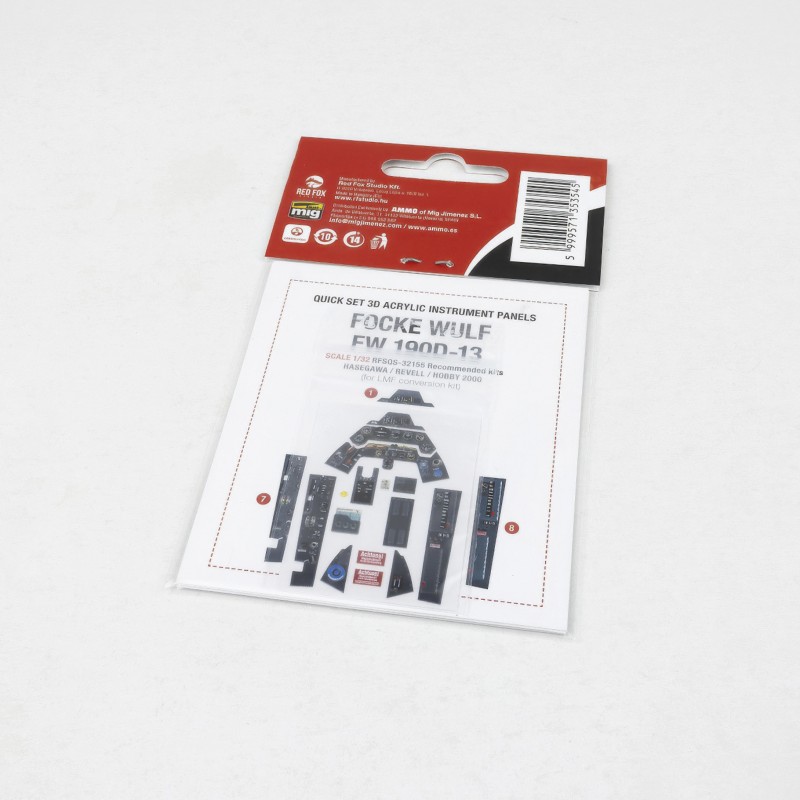 Red Fox 1/32 Fw 190D-13 (for Hobby 2000/Hasegawa/Revell kit) RFSQS-32155 - Image 2