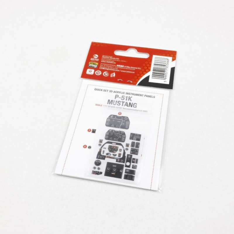 Red Fox 1/32 P-51K Mustang (for SWS kit) RFSQS-32167 - Image 2