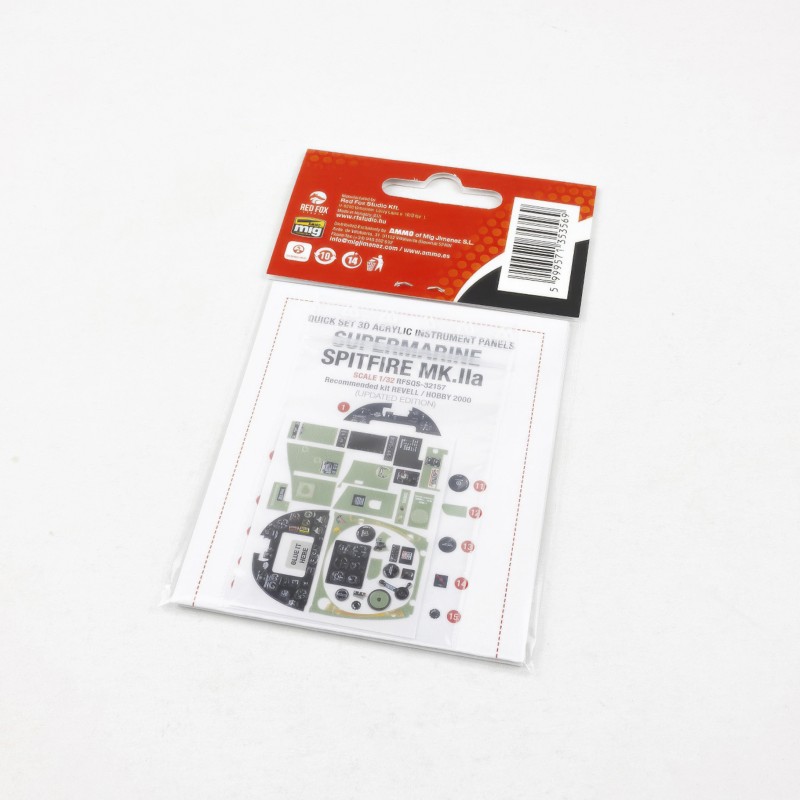 Red Fox 1/32 Spitfire Mk.IIa Updated (for Revell/Hobby 2000 kit) RFSQS-32157 - Image 2
