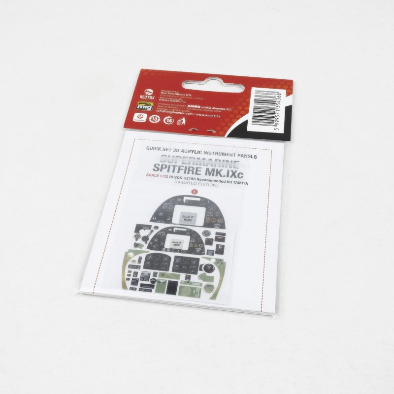 Red Fox 1/32 Spitfire Mk.IXc Updated (for Tamiya kit) RFSQS-32188 - Image 2