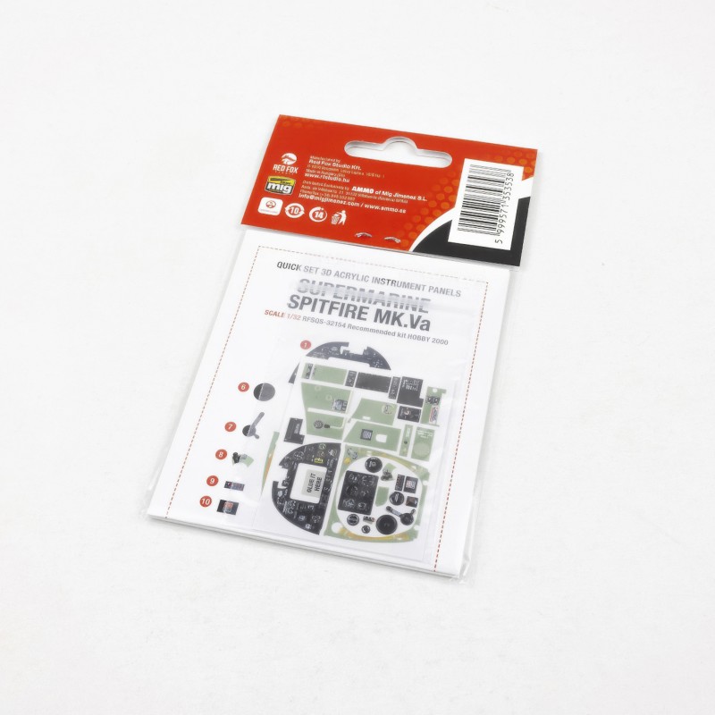 Red Fox 1/32 Spitfire Mk.Va (for Hobby 2000 kit) RFSQS-32154 - Image 2