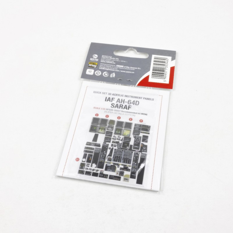 Red Fox 1/35 AH-64Di SARAF (for Meng kit) RFSQS-35027 - Image 2