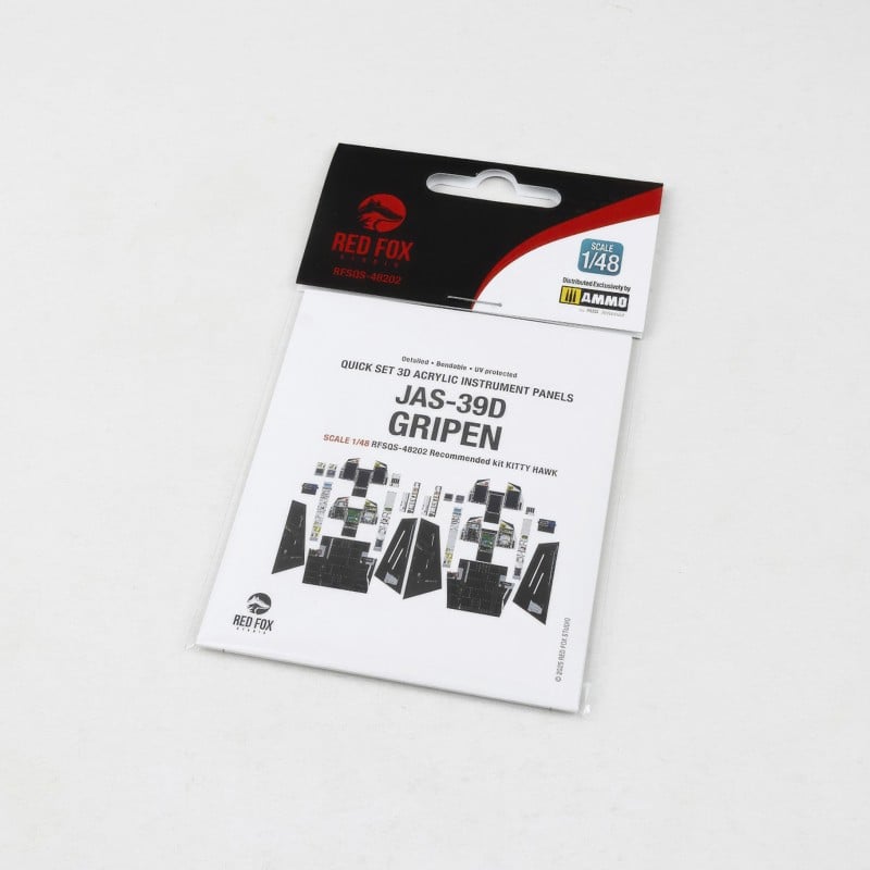 Red Fox 1/48 Jas-39D Gripen (for Kitty Hawk kit) RFSQS-48202