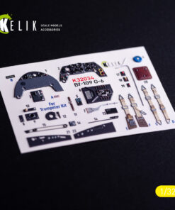 Kelik BF-109 G-6 - interior 3D decals for Trumpeter kit (1/32)