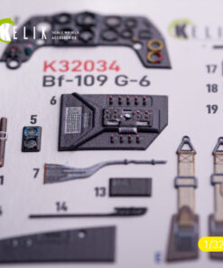 Alternative view of Kelik BF-109 G-6 - interior 3D decals for Trumpeter kit (1/32)