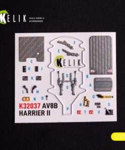 Alternative view of Kelik AV-8 Harrier - interior 3D decals for Trumpeter kit (1/32)