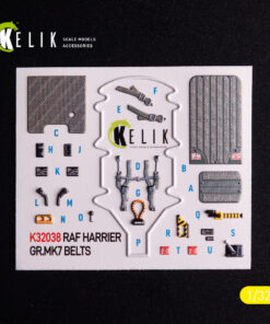 Alternative view of Kelik GR.MK7 Harrier - interior 3D decals for Trumpeter kit (1/32)