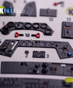 Alternative view of Kelik FW-190A-8 - interior 3D decals for Border Models kit (1/35)