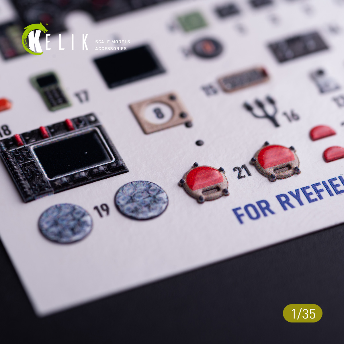 Kelik M1240A M-ATV - interior 3D decals for RFM kit (1/35) - Image 2