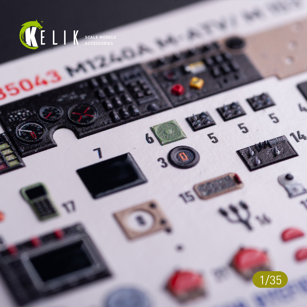 Kelik M1240A M-ATV - interior 3D decals for RFM kit (1/35) - Image 3
