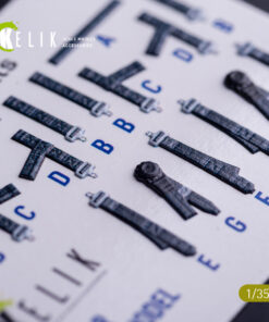 Alternative view of Kelik M1240A M-ATV seat belts - interior 3D decals for RFM kit (1/35)