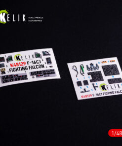 Kelik F-16CJ - interior 3D decals for Hasegawa kit (1/48)