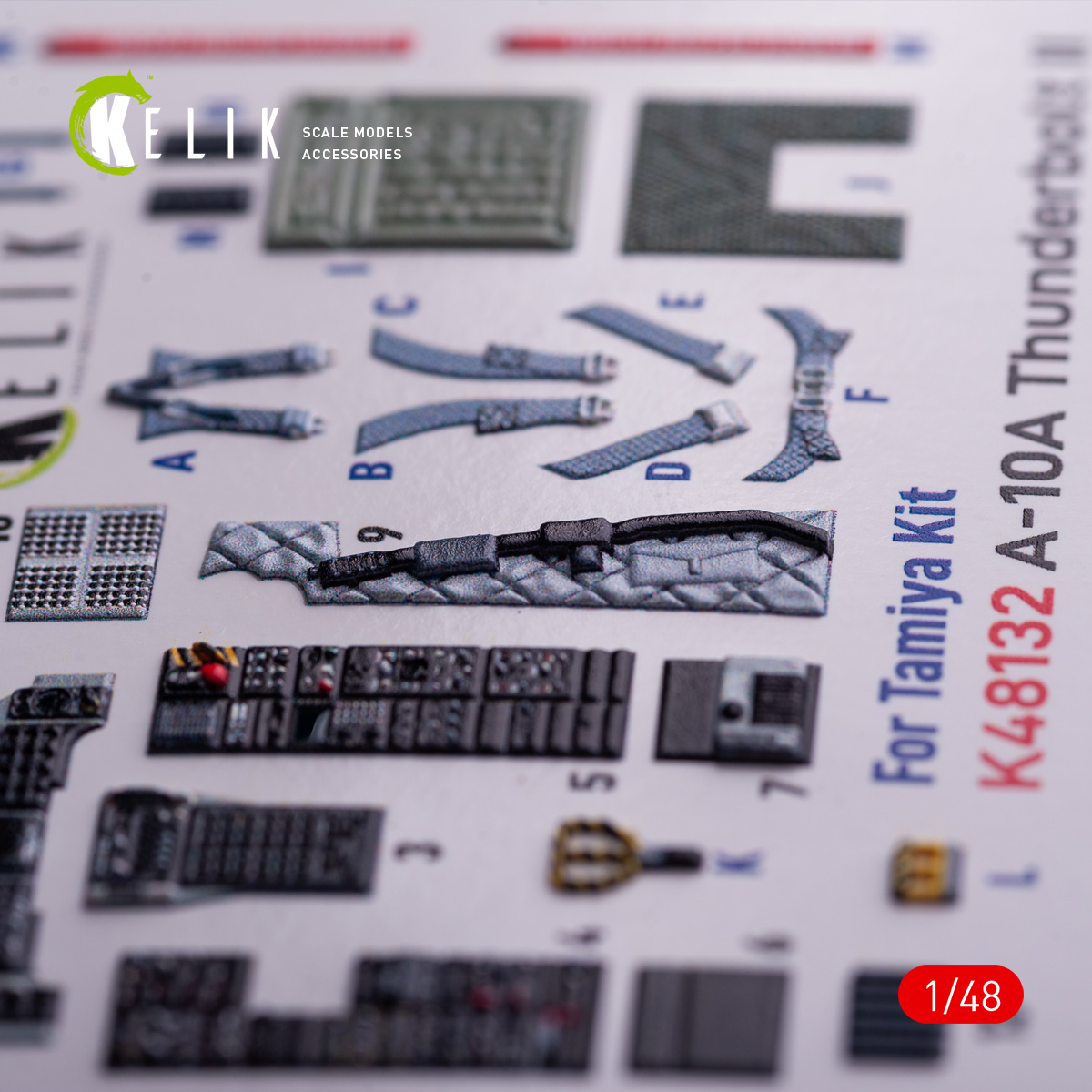 Kelik A-10A - interior 3D decals for Tamiya kit (1/48) - Image 3
