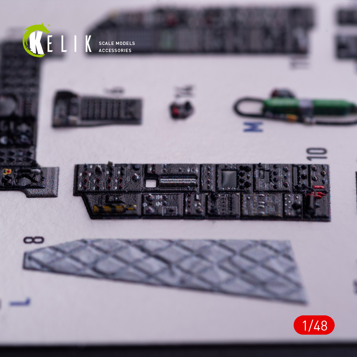 Kelik A-10C - interior 3D decals for GWH kit (1/48) - Image 3
