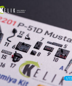 Alternative view of Kelik P-51D Mustang - interior 3D decals for Tamiya kit (1/72)