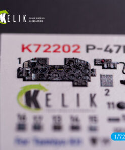 Alternative view of Kelik P-47D Razorback - interior 3D decals for Tamiya kit (1/72)