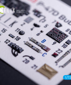 Alternative view of Kelik P-47D Bubbletop - interior 3D decals for Tamiya kit (1/72)