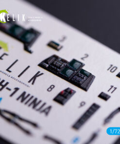 Alternative view of Kelik OH-1 NINJA - interior 3D decals for Aoshima kit (1/72)