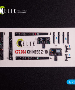 Kelik Z-10 Chinese - interior 3D decals for HobbyBoss kit (1/72)