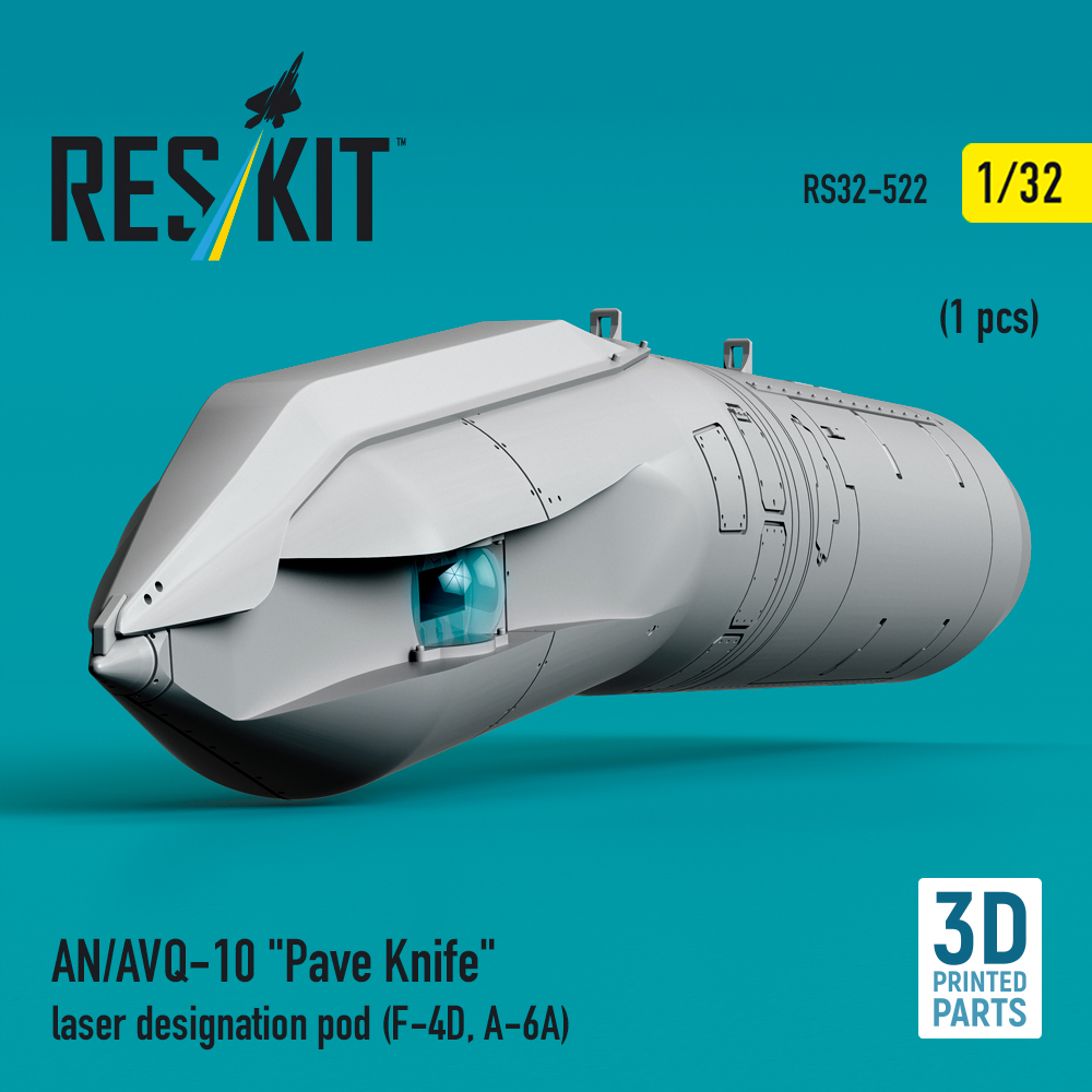 Reskit AN/AVQ-10 "Pave Knife" laser designation pod (1 pcs) (F-4D, A-6A) (3D Printed) (1/32) - Image 3