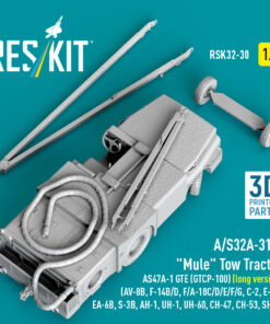 Alternative view of Reskit A/S32A-31A "Mule" Tow Tractor AS47A-1 GTE (GTCP-100) (long version) (AV-8B, F-14B/D, F/A-18C/D/E/F/G, C-2, E-2С, EA-6B, S-3B, AH-1, UH-1, UH-60, CH-47, CH-53, SH-3) (3D Printed model kit) (1/32)