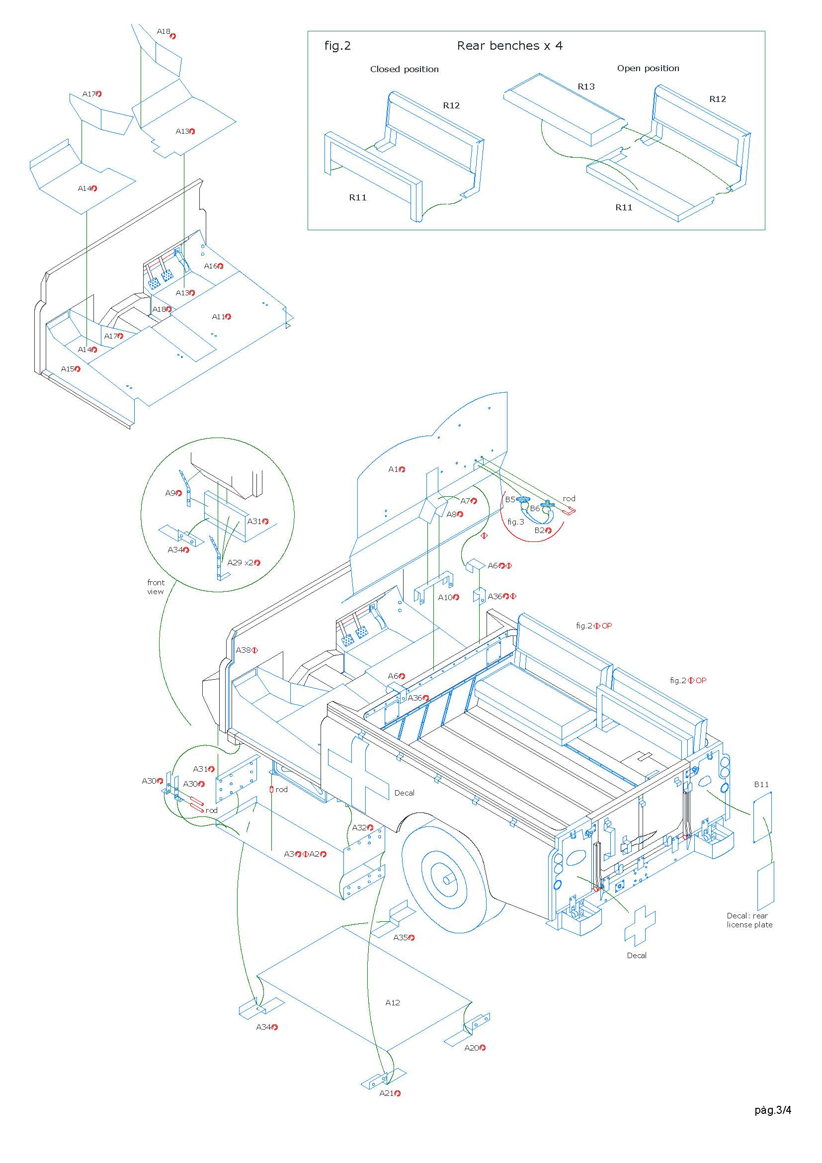 Minor 1/35 1980 Rodhesian mine protected Land Rover conversion. for Italeri kits. Agila operation decals. - Image 4