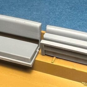 Minor 1/24 Rear benches for Land Rover 109. 4 benches, can be assembled open or closed.