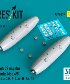 Reskit Mark 77 napalm bombs Mod.4/5 (2 pcs) (3D Printed) (1/32) RS32-0579