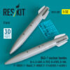 Reskit B43-1 nuclear bombs (2 pcs) (3D Printed) (1/32) RS32-0589