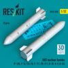 Reskit B83 nuclear bombs (2 pcs) (3D Printed) (1/32) RS32-0590