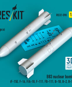 Reskit B83 nuclear bombs (2 pcs) (3D Printed) (1/32) RS32-0590