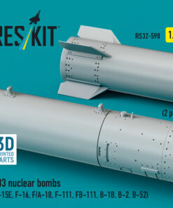 Alternative view of Reskit B83 nuclear bombs (2 pcs) (3D Printed) (1/32) RS32-0590