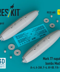 Reskit Mark 77 napalm bombs Mod.2 (2pcs) (A-4, A-26K, F-4, AV-8B, F/A-18) (3D Printed) (1/32)