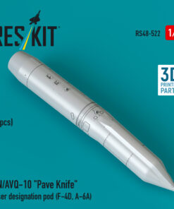Alternative view of Reskit AN/AVQ-10 "Pave Knife" laser designation pod (1 pcs) (F-4D, A-6A) (3D Printed) (1/48)