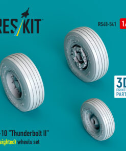 Alternative view of ReskitA-10 "Thunderbolt II" (weighted) wheels set (3D Printed) (1/48)