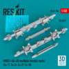 Reskit MBD3-U6-68 multiple bombs racks (2 pcs) (Su-17, Su-24, Su-27, Su-30) (3D Printed) (1/48)
