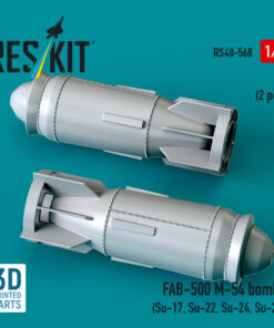Alternative view of Reskit FAB-500 M-54 bombs (2 pcs) (Su-17, Su-22, Su-24, Su-25) (3D Printed) (1/48)