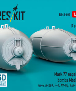 Alternative view of Reskit Mark 77 napalm bombs Mod. 2 (2pcs) (A-4, A-26K, F-4, AV-8B, F/A-18) (3D Printed) (1/48)