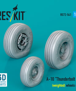 Reskit A-10 "Thunderbolt II" (weighted) wheels set (3D Printed) (1/72)