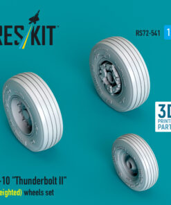 Alternative view of Reskit A-10 "Thunderbolt II" (weighted) wheels set (3D Printed) (1/72)