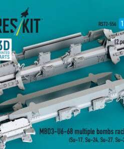 Alternative view of Reskit MBD3-U6-68 multiple bombs racks (2 pcs) (Su-17, Su-24, Su-27, Su-30) (3D Printed) (1/72)