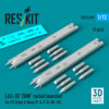 Reskit LAU-33 "ZUNI" rocket launcher for US Army & Navy (2 pcs) (F-4, F-8, OV-10) (3D Printed) (1/72)