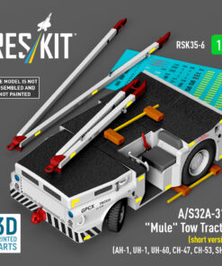 Alternative view of Reskit A/S32A-31A "Mule" Tow Tractor (short version) (AH-1, UH-1, UH-60, CH-47, CH-53, SH-3) (3D Printed model kit) (1/35)
