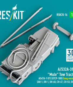 Alternative view of Reskit A/S32A-31A "Mule" Tow Tractor AS47A-1 GTE (GTCP-100) (long version) (AH-1, UH-1, UH-60, CH-47, CH-53, SH-3) (3D Printed model kit) (1/35)