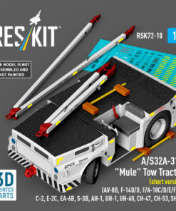 Alternative view of Reskit A/S32A-31A "Mule" Tow Tractor (short version) (AV-8B, F-14B/D, F/A-18C/D/E/F/G, C-2, E-2С, EA-6B, S-3B, AH-1, UH-1, UH-60, CH-47, CH-53, SH-3) (3D Printed model kit) (1/72)