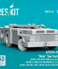 Alternative view of Reskit A/S32A-31A "Mule" Tow Tractor AS47A-1 GTE (GTCP-100) (long version) (AV-8B, F-14B/D, F/A-18C/D/E/F/G, C-2, E-2С, EA-6B, S-3B, AH-1, UH-1, UH-60, CH-47, CH-53, SH-3) (3D Printed model kit) (1/72)