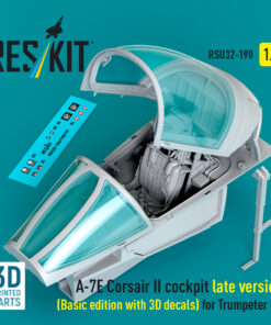 Reskit A-7E Corsair II late cockpit (Basic edition with 3D decals) for Trumpeter kit (1/32) RSU32-0190